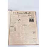 THE TAMWORTH HERALD, an Archive of the Tamworth Herald Newspaper from 1933, the newspapers are bound