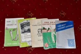 CRICKET YEARBOOKS - KENT, five early editions of The Kent County Cricket Club Annual 1933, 1934,