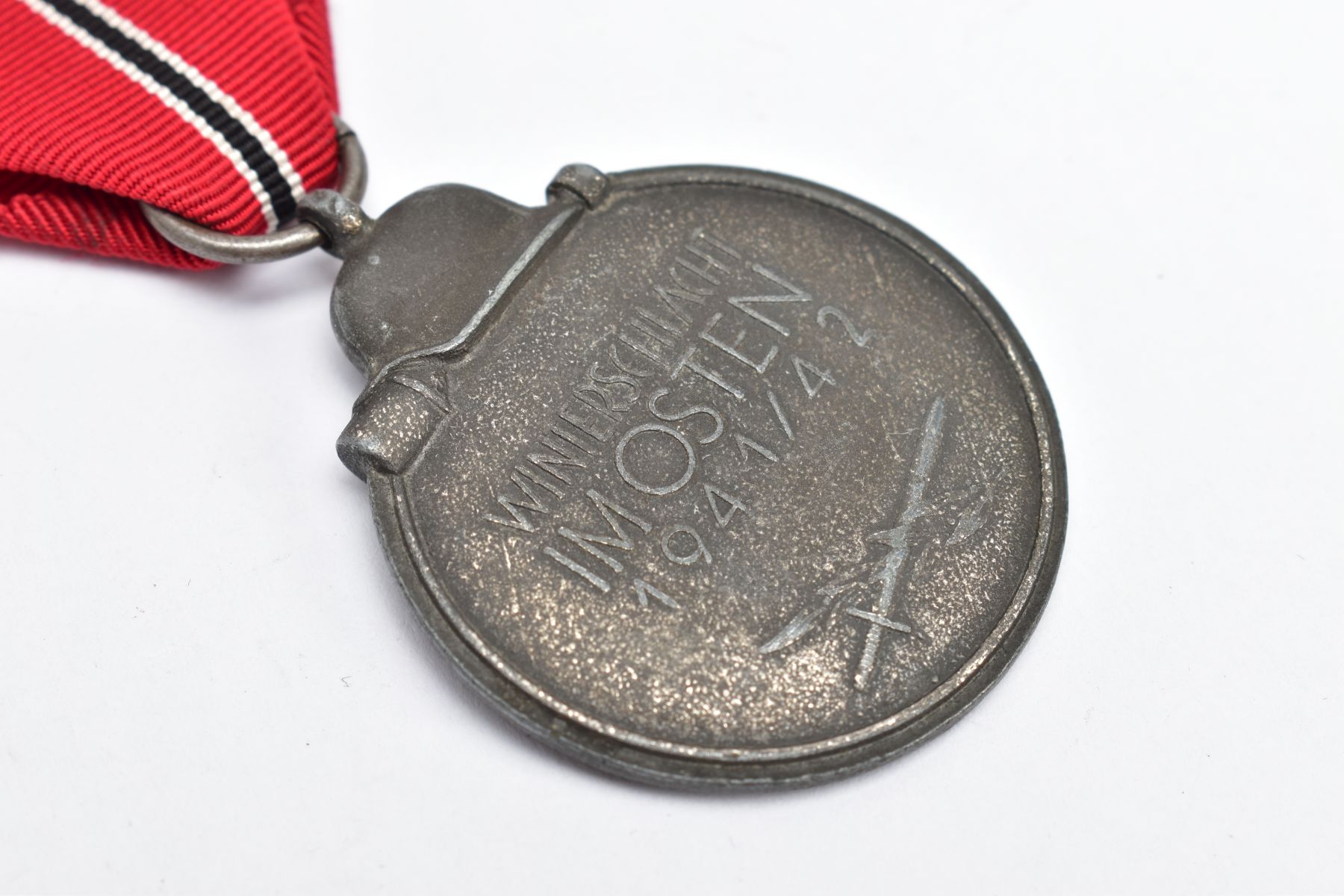 GERMAN WORLD WAR TWO 'OST-MEDAILLE' MEDAL, Winter War in the East Medal, un-marked example with - Image 4 of 5