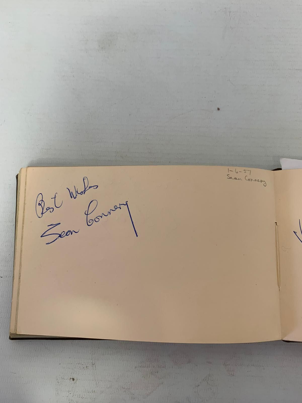 FILM & STAGE AUTOGRAPH ALBUM, a collection of signatures in an autograph album featuring some of the - Image 9 of 9