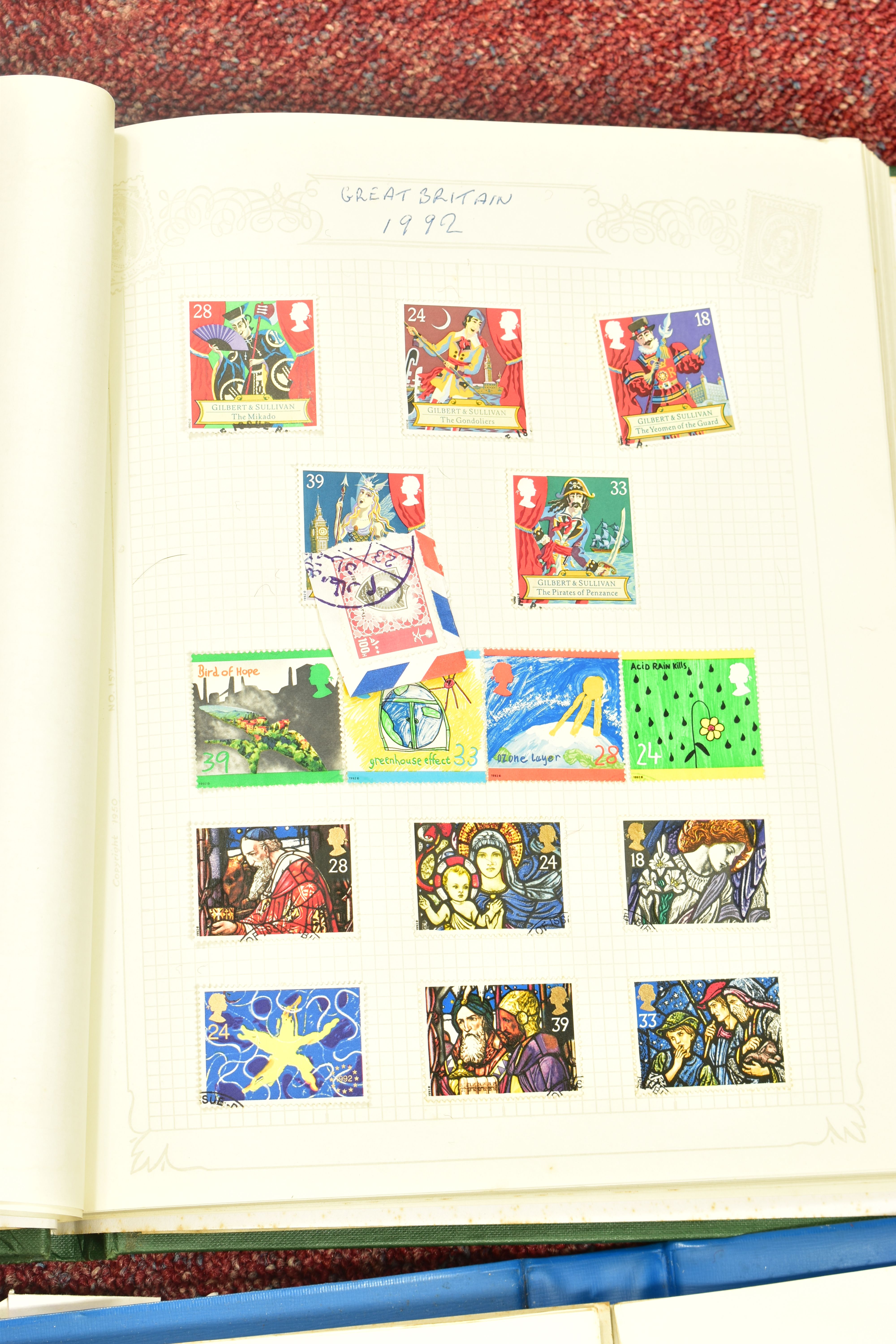 TWO BOXES OF STAMPS IN FIFTEEN ALBUMS, chiefly GB mint and used QEII as singles, first day covers - Image 15 of 17