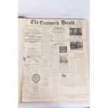 THE TAMWORTH HERALD, an Archive of the Tamworth Herald Newspaper from 1934, the newspapers are bound