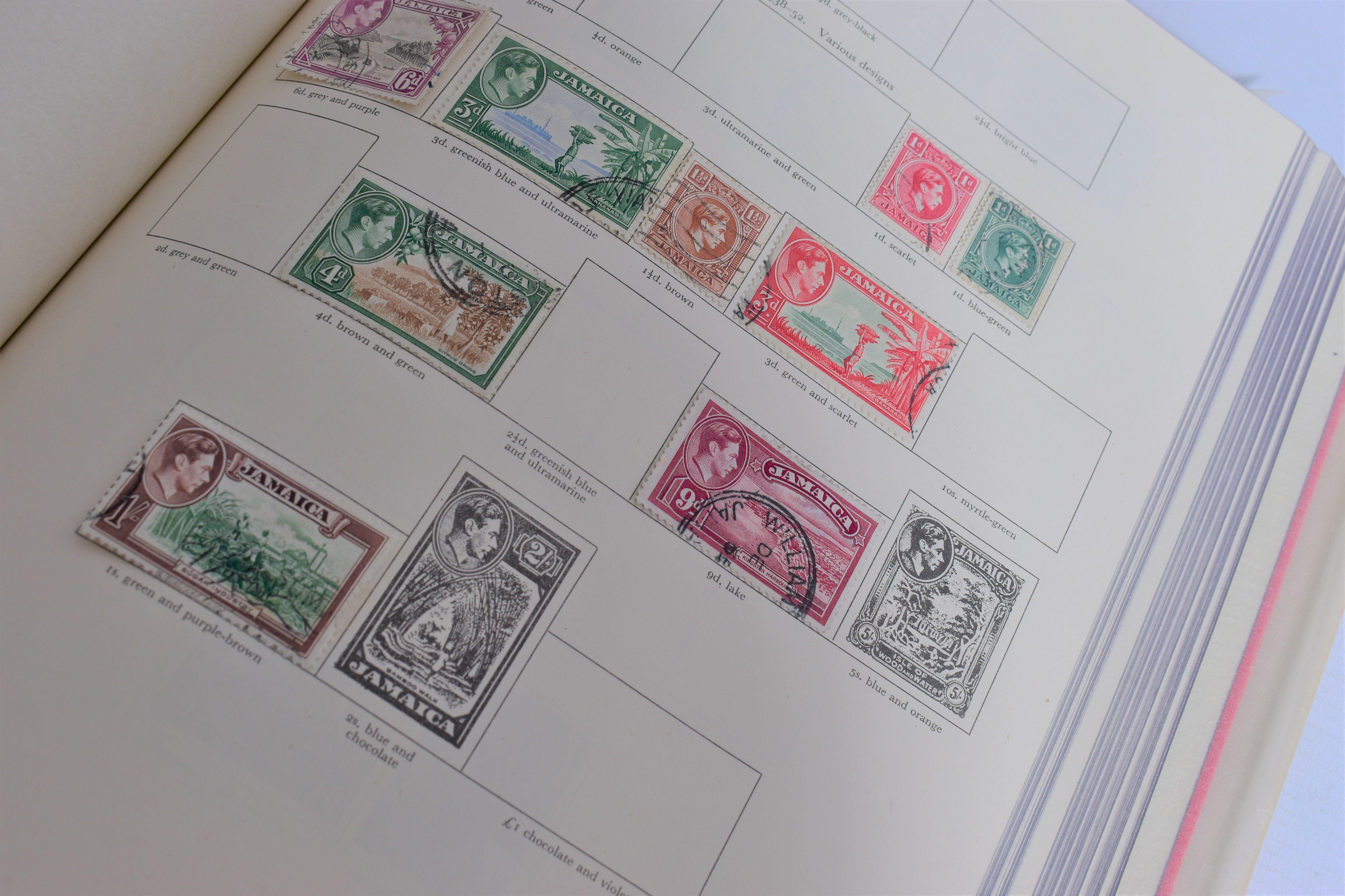 STAMPS SPARSE RANGE IN SG KGVI CROWN ALBUM, the album however in excellent condition, great basis - Image 5 of 10