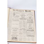 THE TAMWORTH HERALD, an Archive of the Tamworth Herald Newspaper from 1924, the newspapers are bound