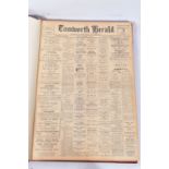 THE TAMWORTH HERALD, an Archive of the Tamworth Herald Newspaper from 1955, the newspapers are bound