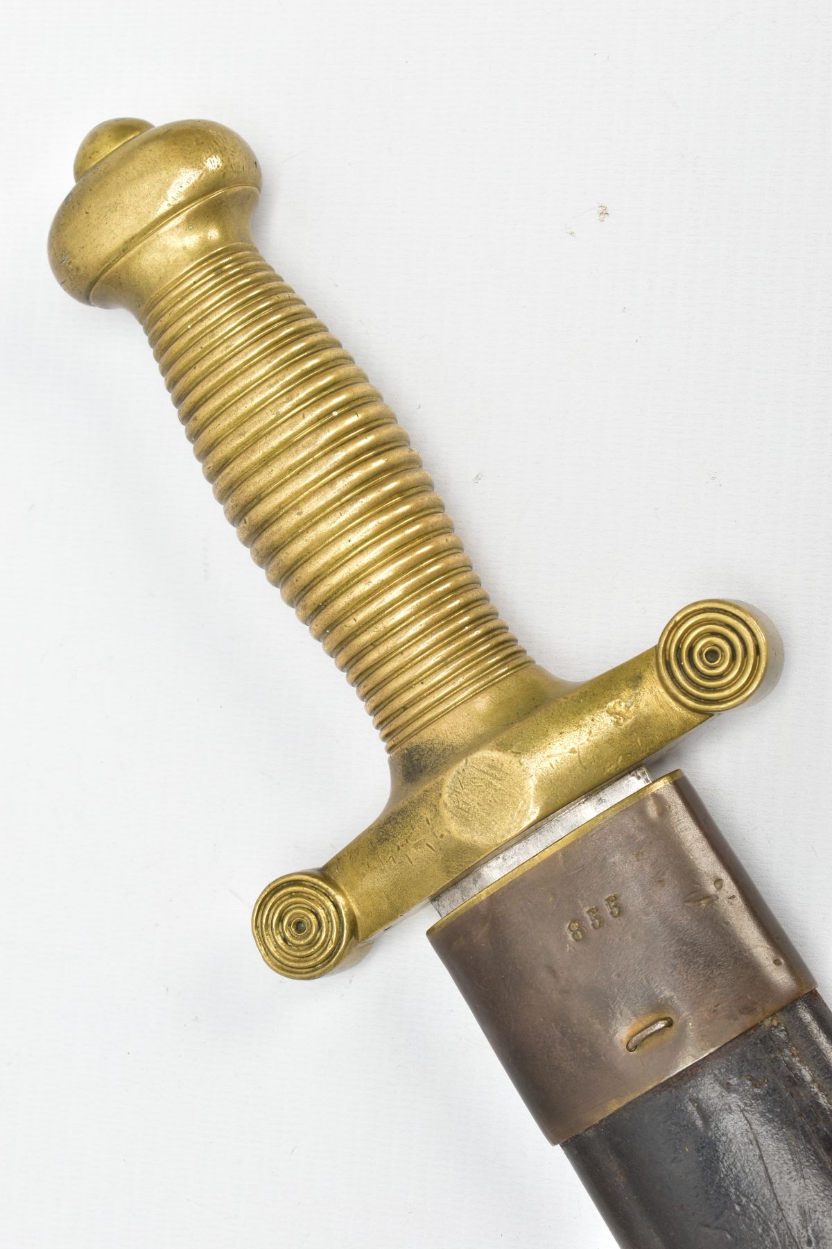 A FRENCH 1831 PATTERN INFANTRY GLADIUS SHORT SWORD, with scabbard which is marked 998, the blade - Image 3 of 13