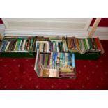CRICKET BOOKS, four boxes containing approximately 90 hardback titles to include B&H and Pelham