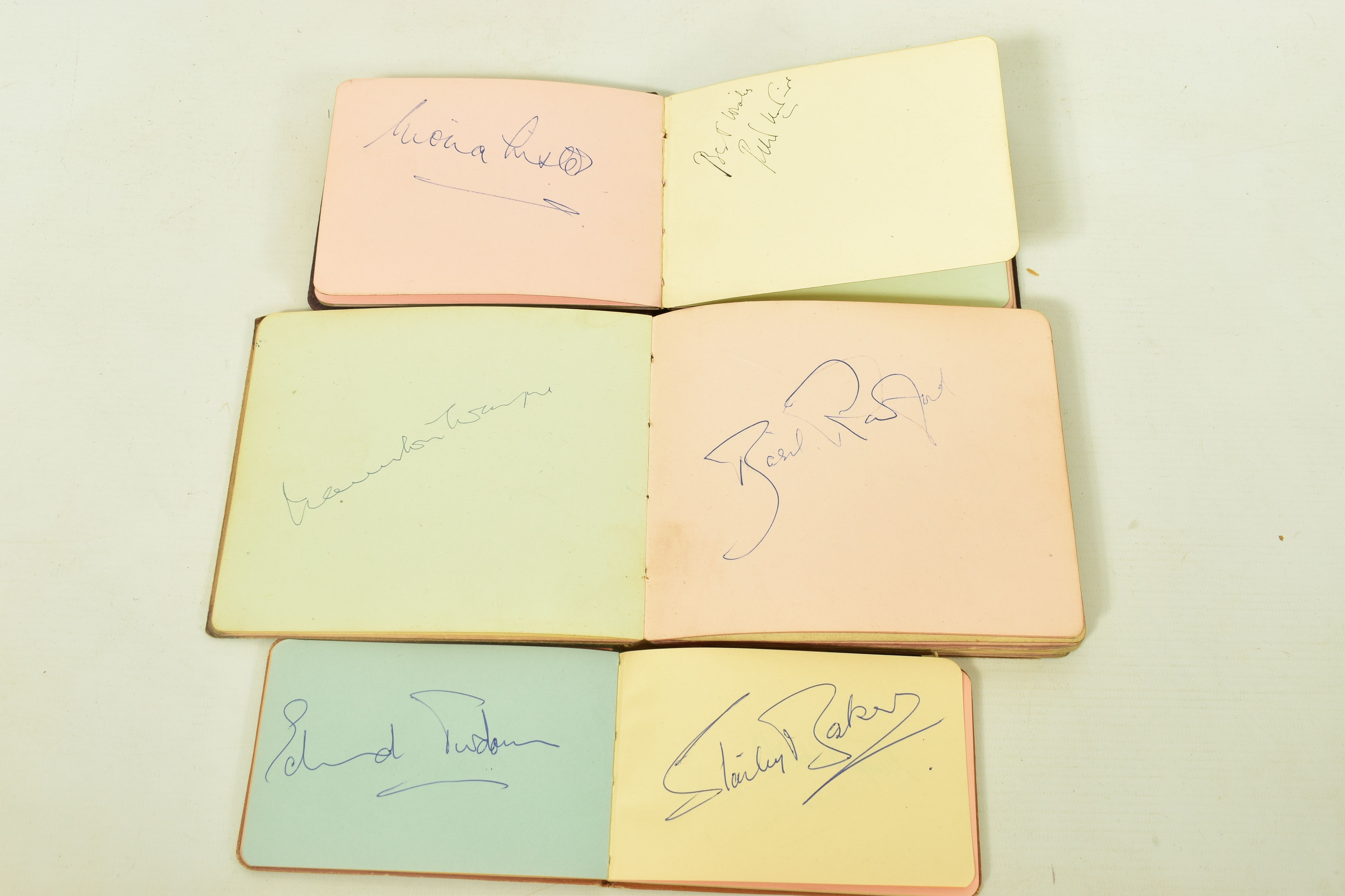 FILM & STAGE AUTOGRAPH ALBUM, a collection of signatures in three autograph albums featuring some of - Image 9 of 10