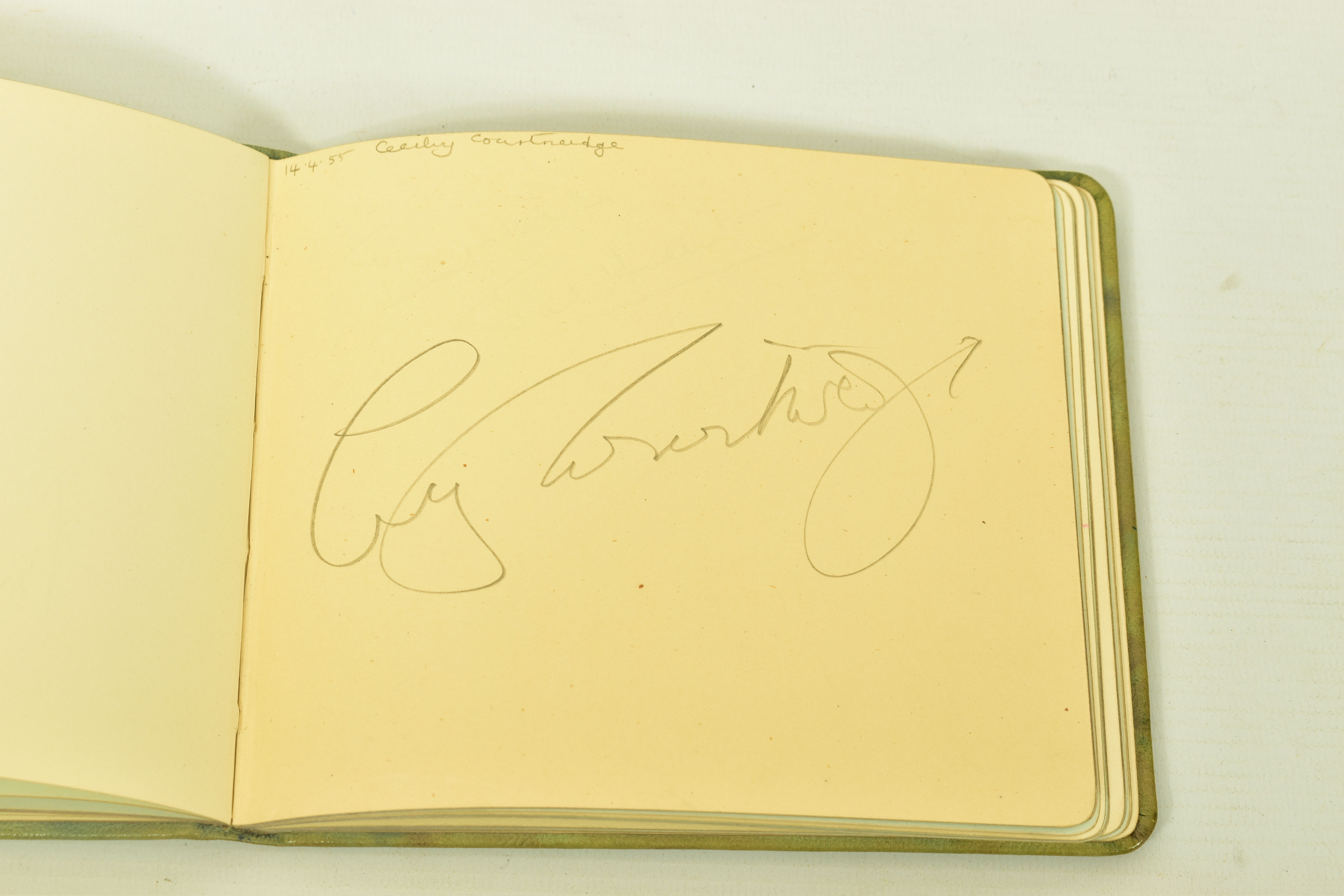 FILM & STAGE AUTOGRAPH ALBUM, a collection of signatures in an autograph album featuring some of the - Image 5 of 12
