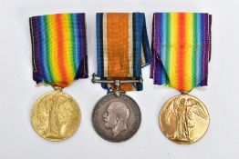WORLD WAR ONE MEDALS, to include British War & Victory Medal pair, named 376589 Pte J Evans,