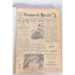 THE TAMWORTH HERALD, an Archive of the Tamworth Herald Newspaper from 1960, the newspapers are bound