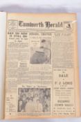 THE TAMWORTH HERALD, an Archive of the Tamworth Herald Newspaper from 1960, the newspapers are bound