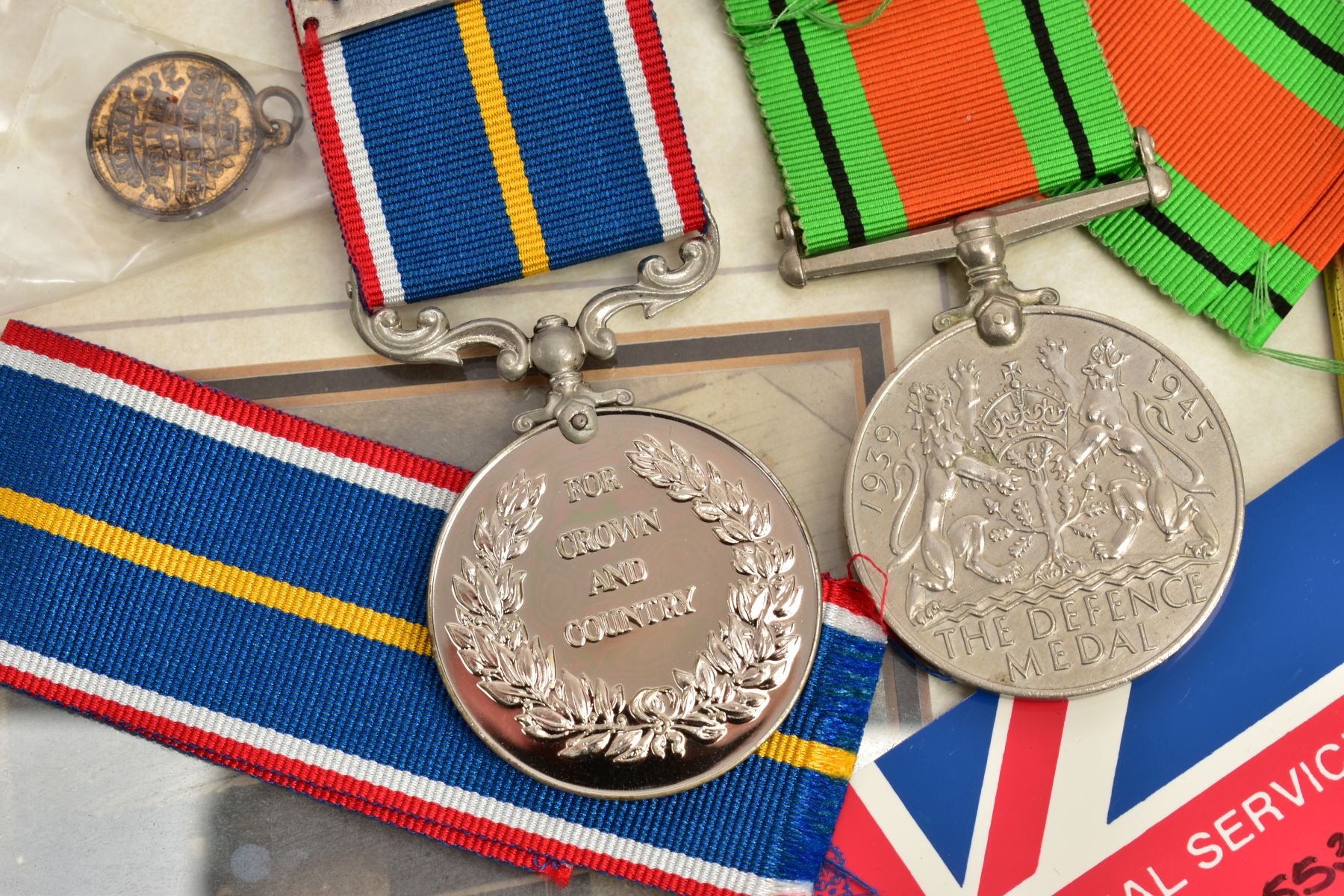 A WORLD WAR ONE ARCHIVE OF MEDALS, DEATH PLAQUE, PHOTOS, etc to include, WWI Victory Medal named - Image 13 of 16