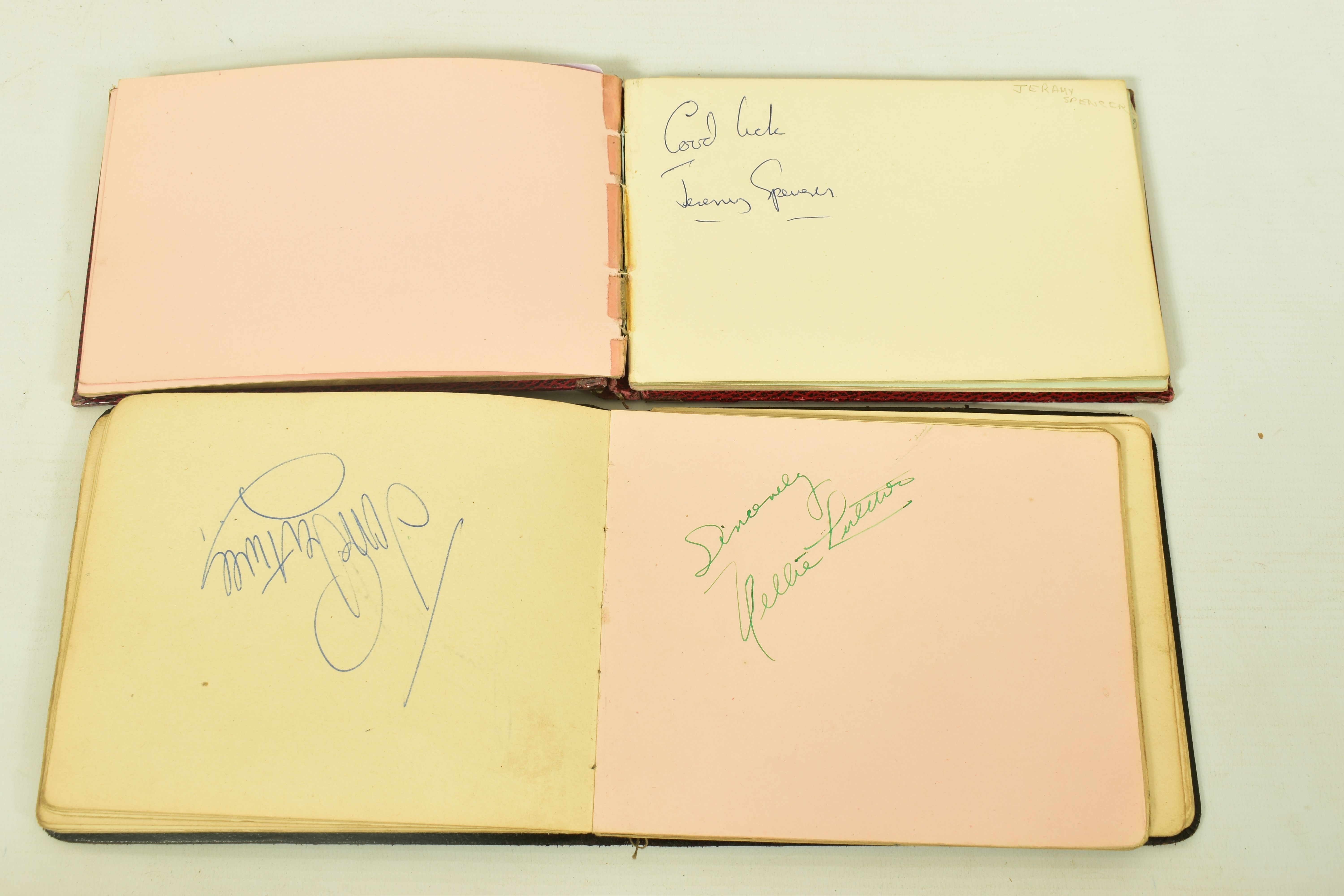 FILM & STAGE AUTOGRAPH ALBUM, a collection of signatures in two autograph albums featuring some of - Image 8 of 11