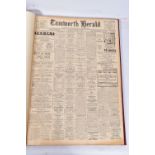 THE TAMWORTH HERALD, an Archive of the Tamworth Herald Newspaper from 1948, the newspapers are bound