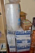 PACKING SUPPLIES, to include a large roll of bubble wrap, protective parcel bags of various sizes,