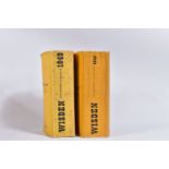 WISDEN CRICKETERS' ALMANACK 1948 AND 1949, 85th and 86th editions, original limp cloth covers, good