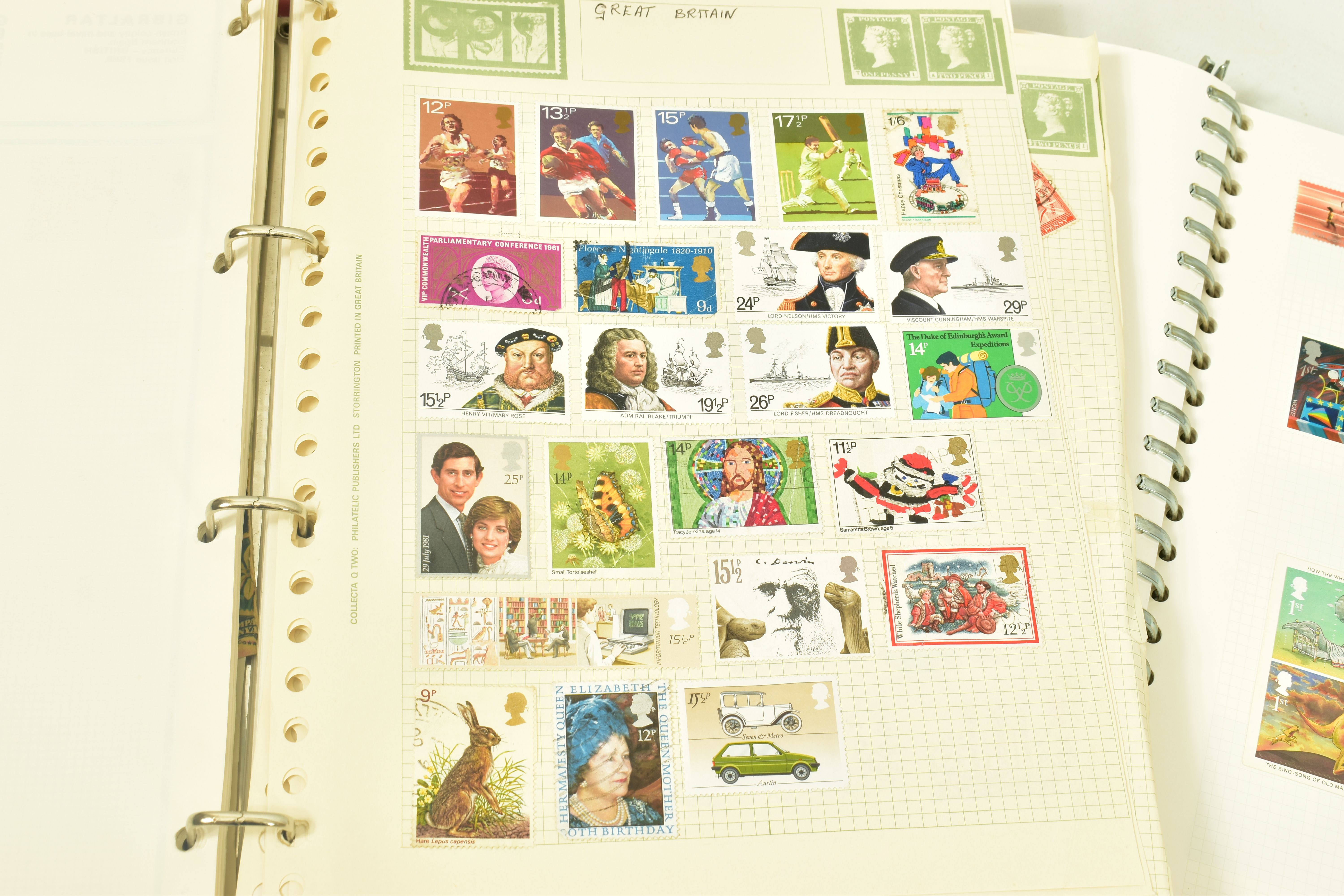 COLLECTION OF STAMPS IN TWO ALBUMS the first being a general worldwide collection, the second - Image 3 of 6