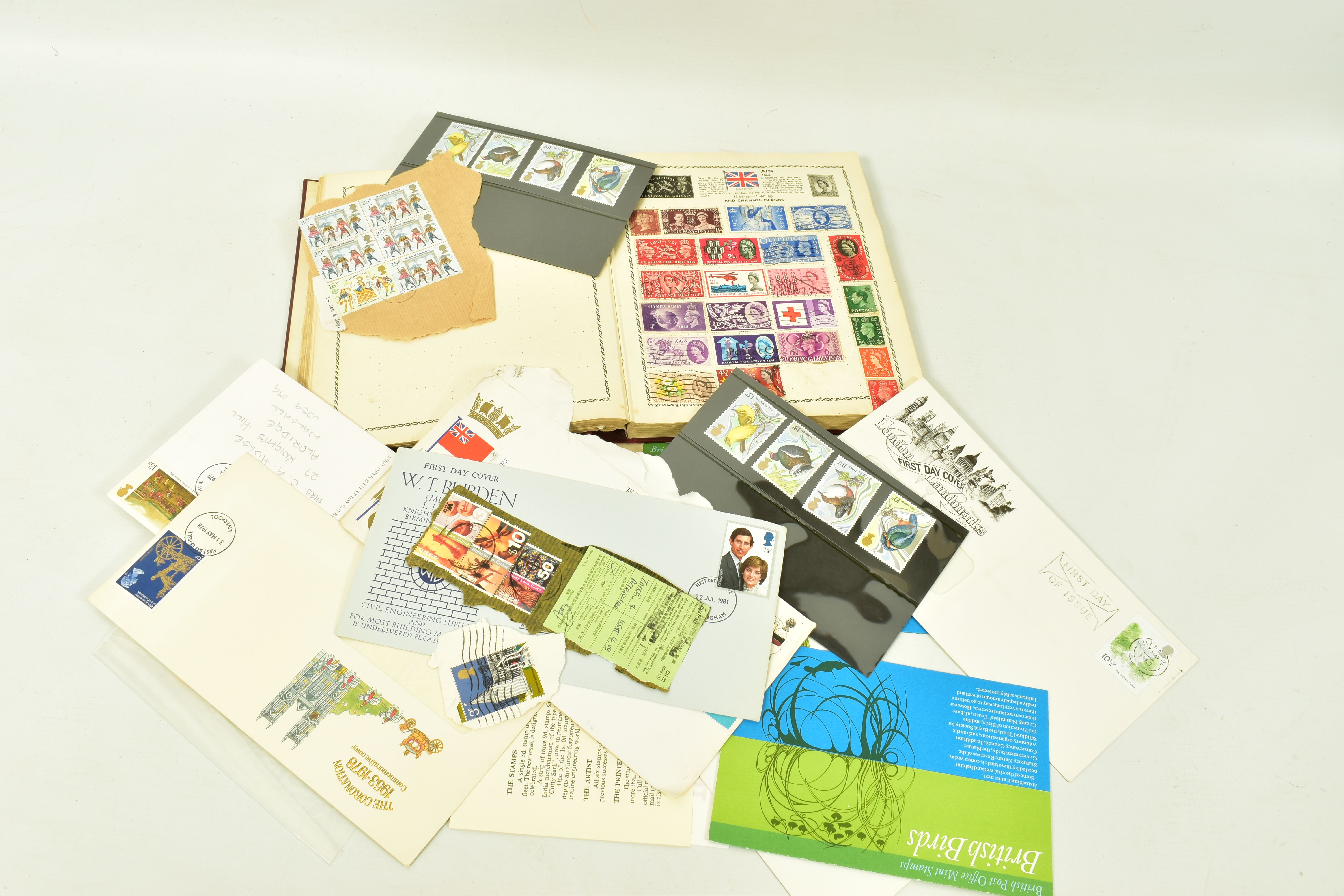 STAMPS, JUNIOR TYPE COLLECTION IN TRIUMPH ALBUM, probably formed in 1950s