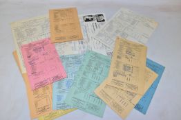 CRICKET SCORECARDS - DERBYSHIRE, approximately 60 Derbyshire County Cricket Club Programmes dating