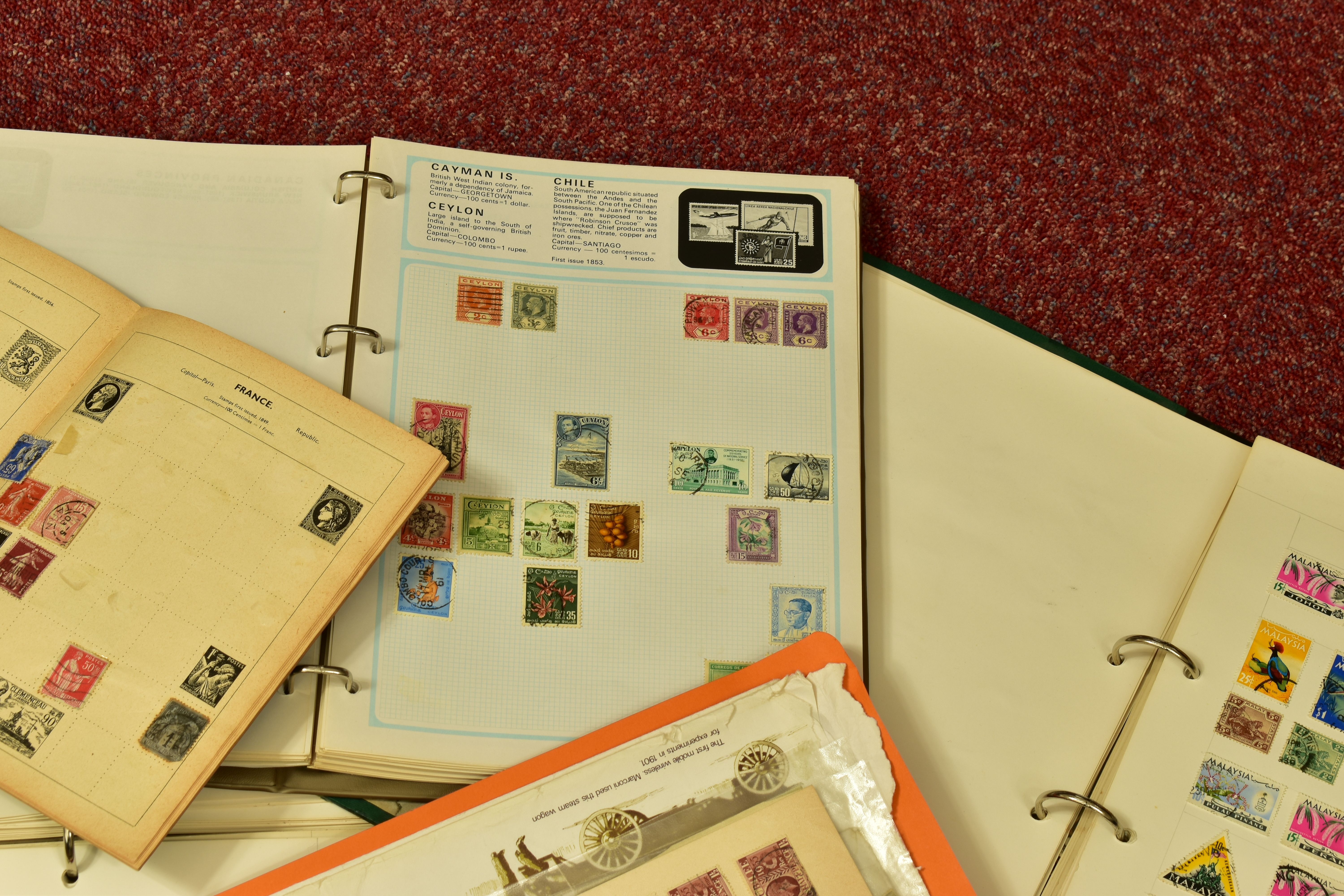 LARGE COLLECTION OF STAMPS IN A BOX, with various albums and loose, we note GB collection from early - Image 6 of 7
