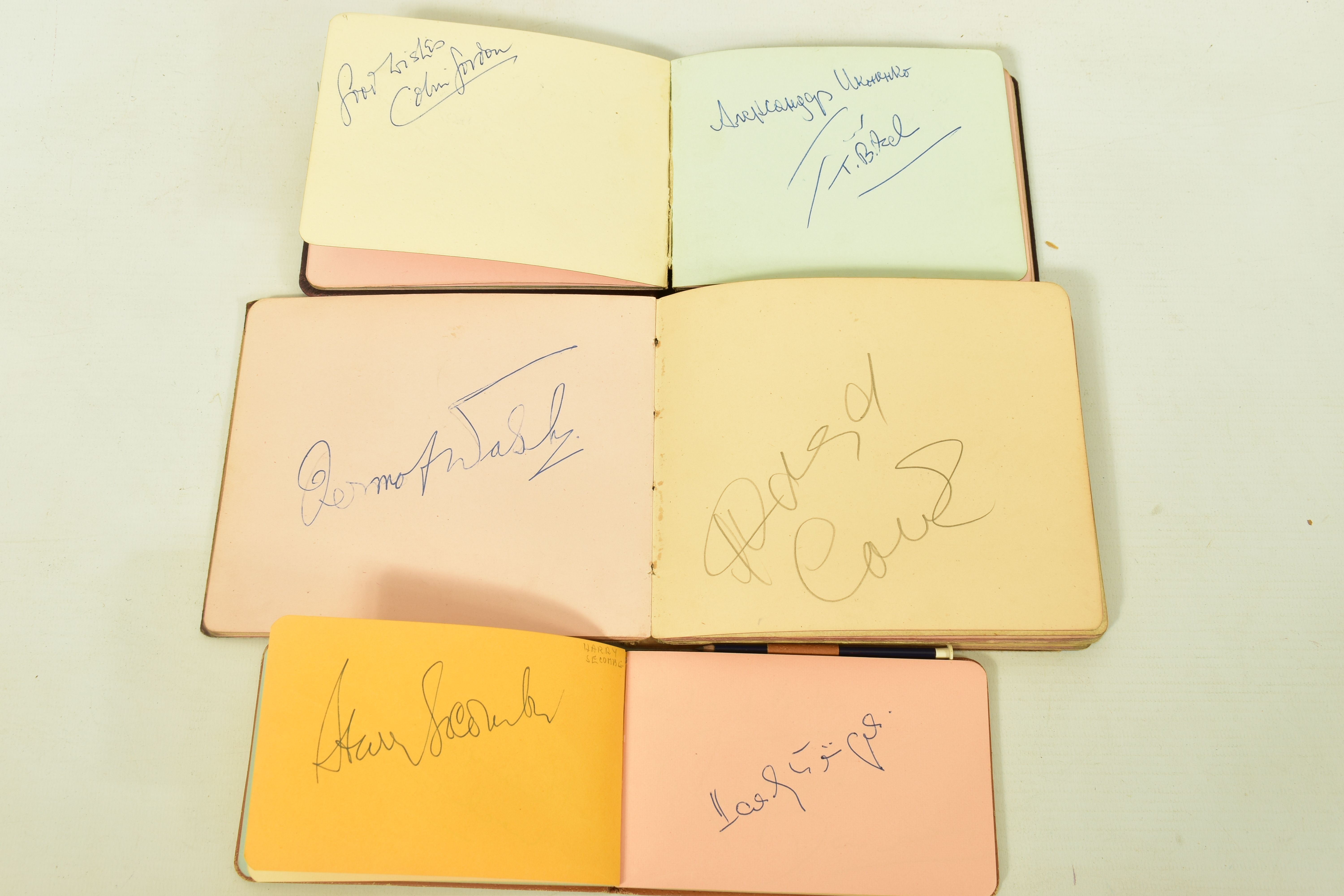 FILM & STAGE AUTOGRAPH ALBUM, a collection of signatures in three autograph albums featuring some of - Image 10 of 10