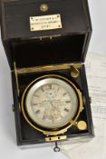 A VICTORIAN D. MCGREGOR & CO TWO DAY MARINE CHRONOMETER, NO 3731, the three tier coromandel and