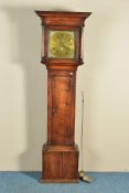 JOHN PORTHOUSE OF PENRITH (c1713-1815) A GEORGE III OAK 30 HOUR LONGCASE CLOCK, the square hood with