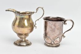 TWO PIECES OF EARLY 20TH CENTURY GOLDSMITHS & SILVERSMITHS CO LTD SILVER, comprising a George V