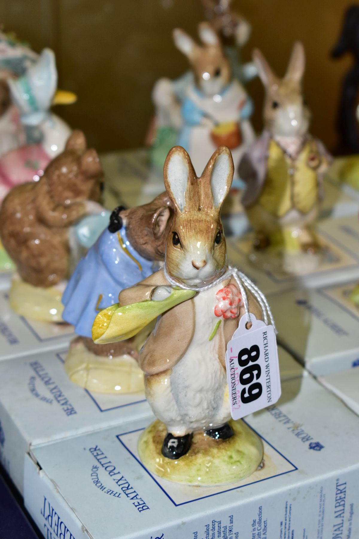 TWELVE BOXED ROYAL ALBERT BEATRIX POTTER FIGURES, comprising Benjamin ate a lettuce leaf, - Image 3 of 6