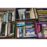 BOOKS, approximately 120 titles in six boxes, mostly hardback, subjects include Art and