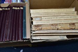 ANTIQAUARIAN ART BOOKS in two boxes to include eight volumes of Die Gross-Schmetterlinge der Erdel