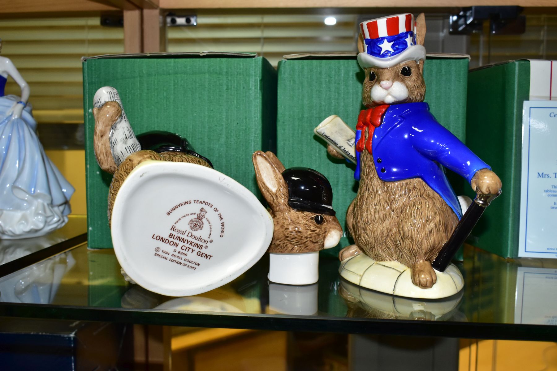 TWO BOXED ROYAL DOULTON LIMITED EDITION BUNNYKINS TEAPOTS OF THE WORLD, special edition of 2500, - Image 3 of 3