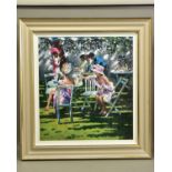 SHERREE VALENTINE DAINES (BRITISH 1959) 'CHAMPAGNE IN THE SHADOWS', a limited edition print 13/