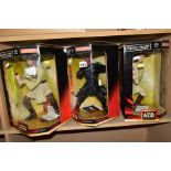 THREE BOXED APPLAUSE STAR WARS EPISODE I MEGA-COLLECTIBLE FIGURES, 'Darth Maul', 'Obi-Wan Kenobi'