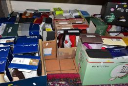 EIGHT BOXES OF BOXED LADIES SHOES, approximately 65 pairs in sizes 7, 41, 8, 42, brands include