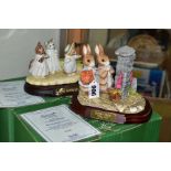 TWO BOXED BESWICK WARE BEATRIX POTTER TABLEAUX, BP-8c, comprising limited edition Hiding From The