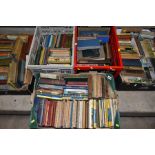 BOOKS, approximately 240 titles in five boxes, mostly hardback, subjects include Novels, Children'