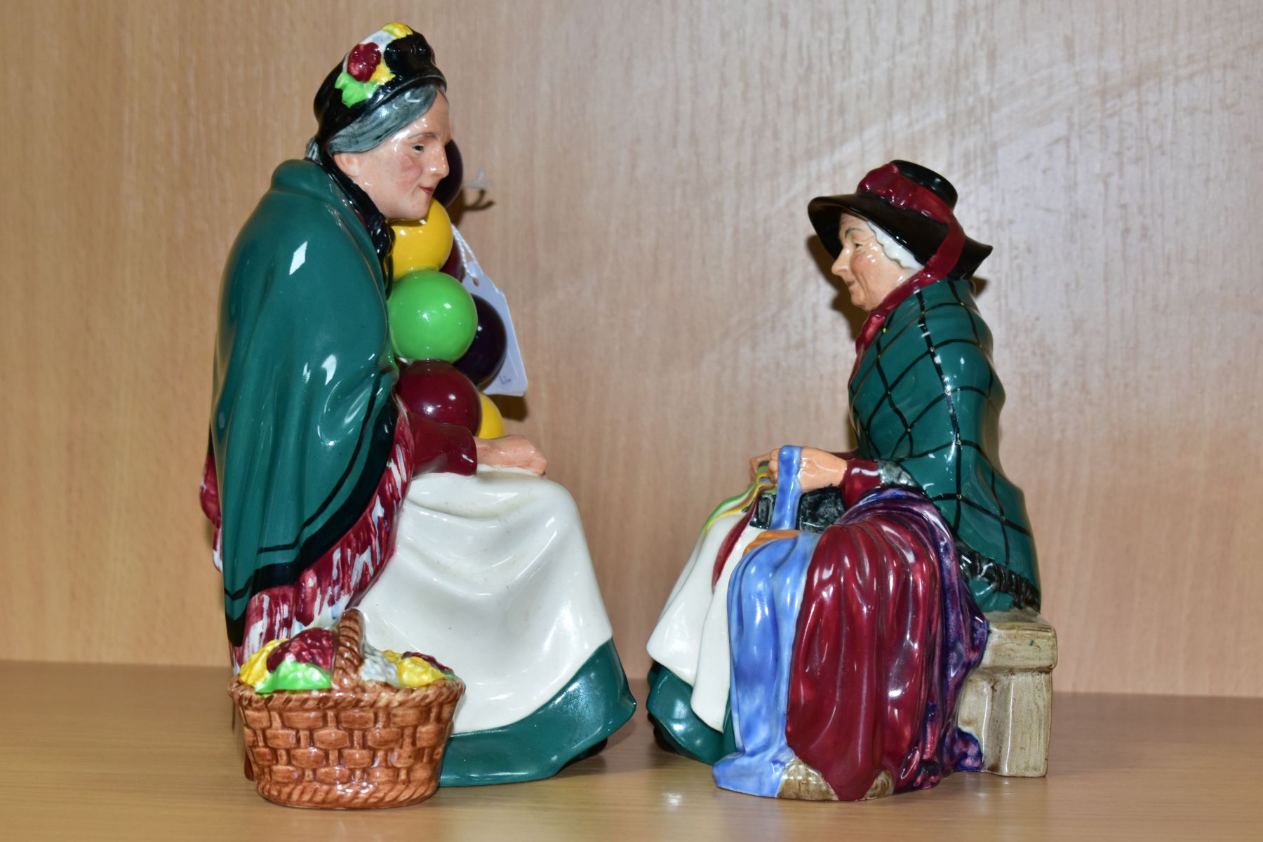TWO ROYAL DOULTON FIGURINES, comprising Silks and Ribbons HN2017 and The Old Balloon Seller - Image 2 of 4