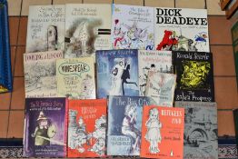 A RONALD SEARLE COLLECTION OF BOOKS, fifteen titles including early first editions in dust