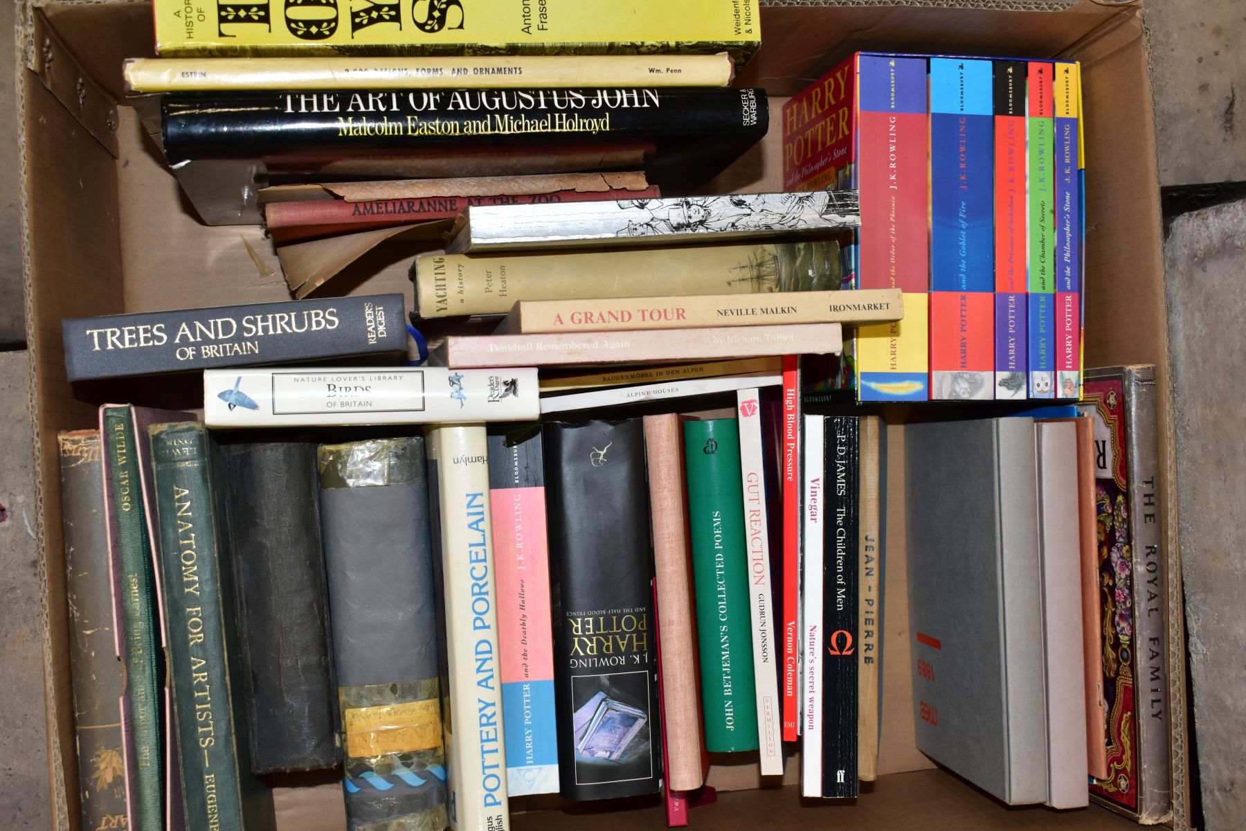 FIVE BOXES OF BOOKS, to include 'A Dictionary of Art Terms' by Reginald Haggar, signed, 'A Manual of - Image 3 of 6