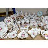 A QUANTITY OF ROYAL CROWN DERBY 'DERBY POSIES' GIFTWARES, with some other patterns, backstamps vary,