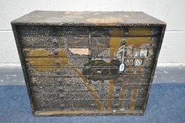 A LATE 19TH CENTURY JAPANESE COLLECTORS CABINET, made up of eighteen drawers, decorated with