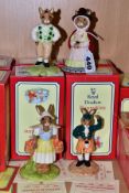 FOUR BOXED ROYAL DOULTON LIMITED EDITION BUNNYKINS FIGURES PRODUCED EXCLUSIVELY FOR U.K.I.