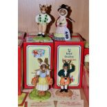 FOUR BOXED ROYAL DOULTON LIMITED EDITION BUNNYKINS FIGURES PRODUCED EXCLUSIVELY FOR U.K.I.