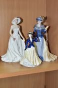 THREE ROYAL WORCESTER FIGURINES, comprising 'Elizabeth' produced exclusively for Royal Worcester