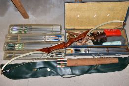 A SMALL QUANTITY OF ARCHERY EQUIPMENT, comprising a 'Marksman Archery Products Sherwood Forest