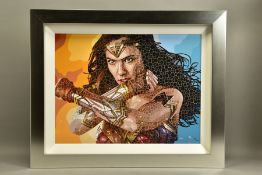 PAUL NORMANSELL (BRITISH 1978) 'THE TIME IS NOW' a signed limited edition print of Gal Gadot as