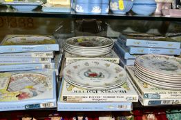 A COLLECTION OF WEDGWOOD BEATRIX POTTER PETER RABBIT COLLECTORS PLATES, all boxed except where