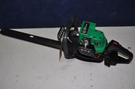 A PERFORMANCE POWER PETROL HEDGE TRIMMER model No HG18 (engine pulls freely but no fuel to test)